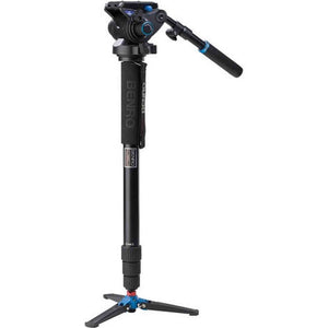 Benro Aluminum Series 4 Monopod w/ 3-Leg Locking Base and S6 Video Head A48TDS6