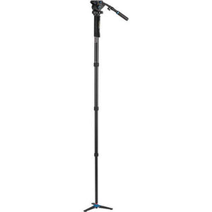 Benro Aluminum Series 4 Monopod w/ 3-Leg Locking Base and S6 Video Head A48TDS6