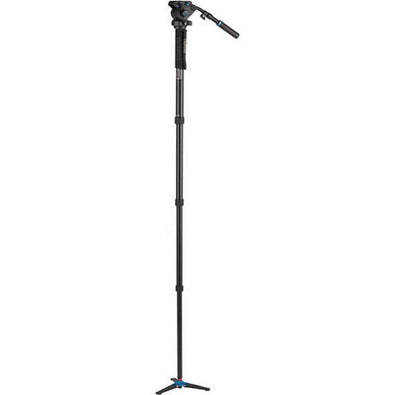 Benro Aluminum Series 4 Monopod w/ 3-Leg Locking Base and S6 Video Head A48TDS6