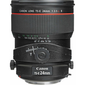 Canon TS-E 24mm f/3.5L II Tilt-Shift Lens with BONUS 128GB Memory Card and Canon Carrying Case Combo Special Intl Model International Model