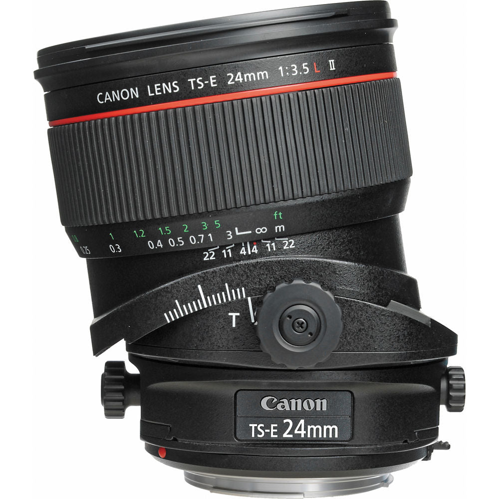 Canon TS-E 24mm f/3.5L II Tilt-Shift Lens  with BONUS Bundle | Memory | Backpack | Monopod | Cleaning Kit | Intl Model