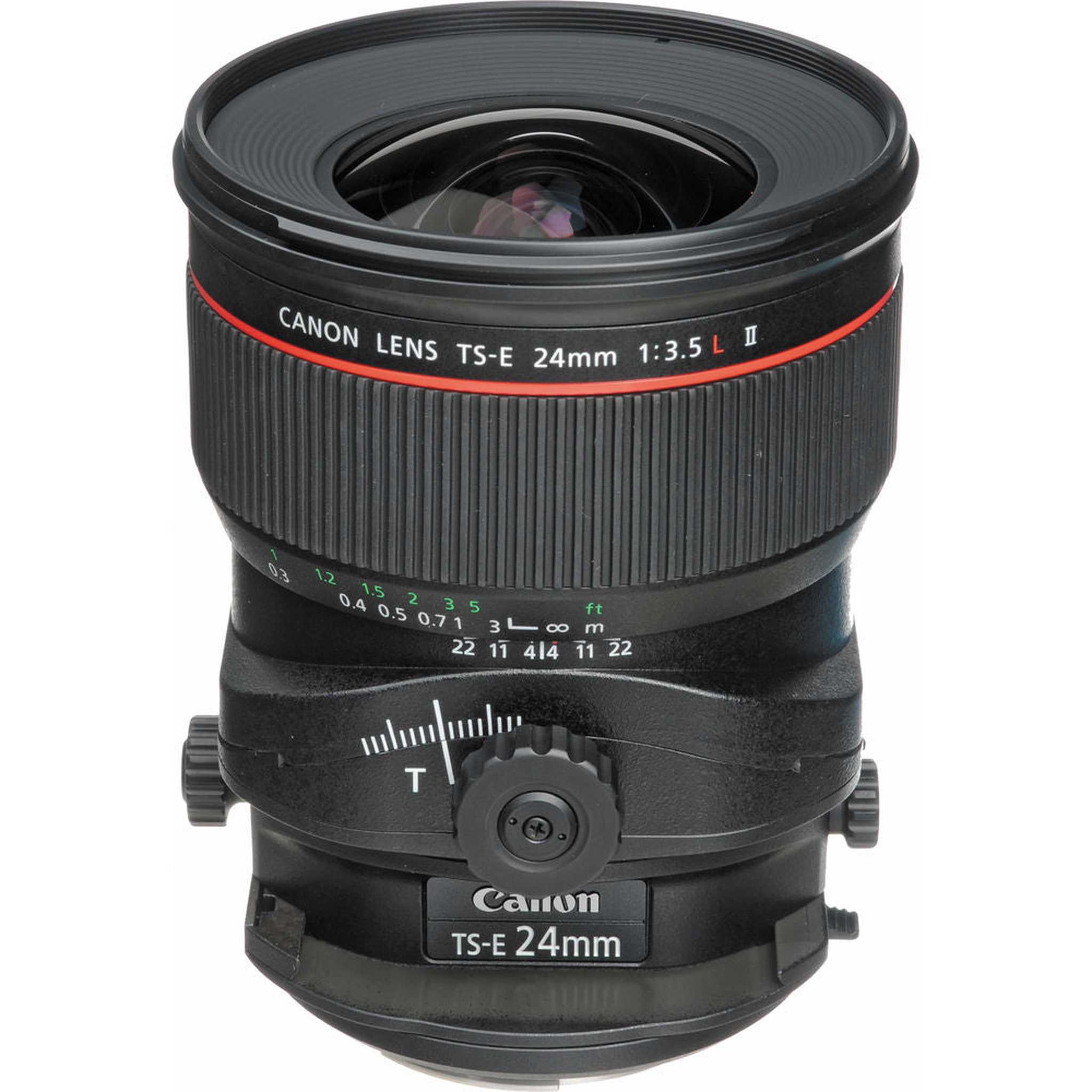 Canon TS-E 24mm f/3.5L II Tilt-Shift Lens with BONUS 128GB Memory Card and Canon Carrying Case Combo Special Intl Model International Model