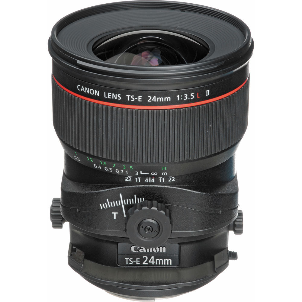 Canon TS-E 24mm f/3.5L II Tilt-Shift Lens  with BONUS 128GB Memory Card and Canon Carrying Case Combo  (Special Intl Model)