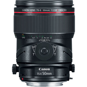 Canon TS-E 50mm f/2.8L Macro Tilt-Shift Lens with BONUS 128GB Memory Card and Canon Carrying Case Combo Special Intl Model
