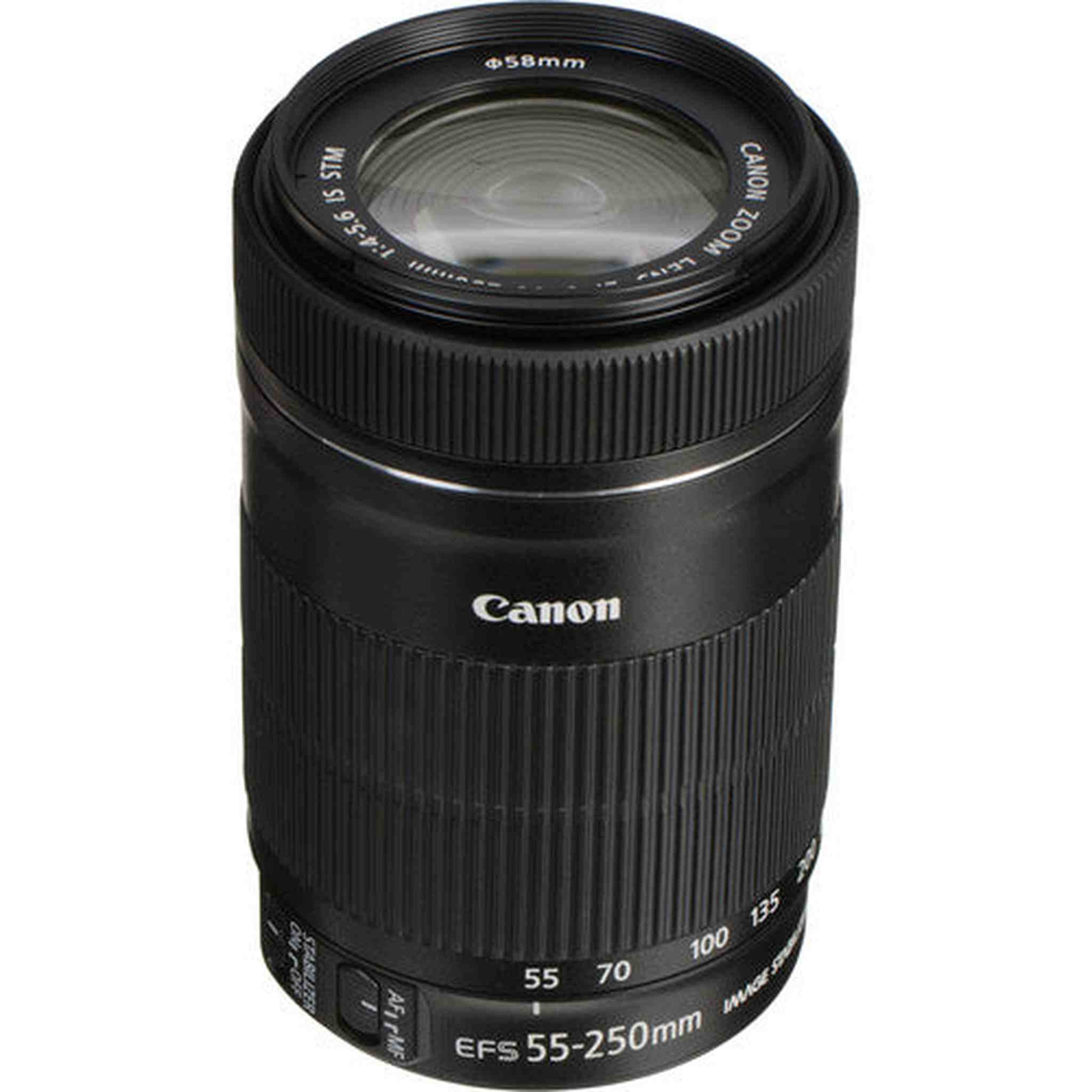 Canon EF-S 55-250mm f/4-5.6 IS STM Telephoto Zoom Lens International Version No Warranty Canon