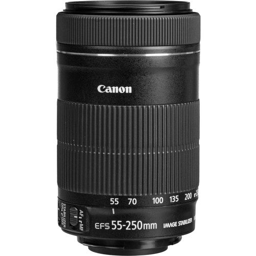 Canon EF-S 55-250mm f/4-5.6 IS STM Telephoto Zoom Lens International Version No Warranty
