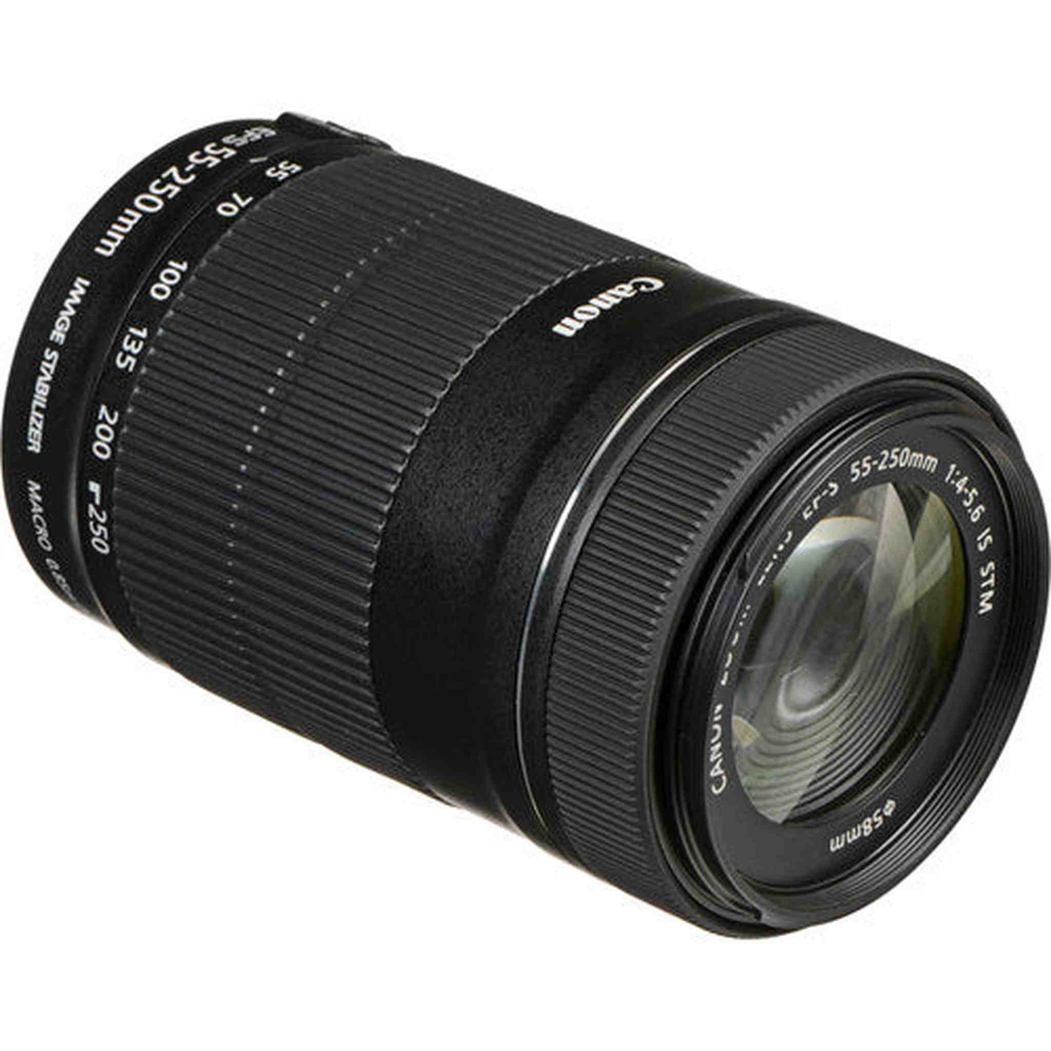 Canon EF-S 55-250mm f/4-5.6 IS STM Telephoto Zoom Lens International Version No Warranty Canon