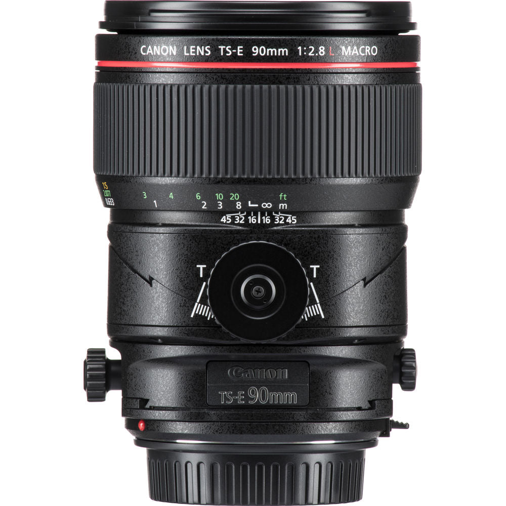 Canon TS-E 90mm f/2.8L Macro Tilt-Shift Lens with BONUS Bundle | Memory | Backpack | Monopod | Cleaning Kit | Intl Model