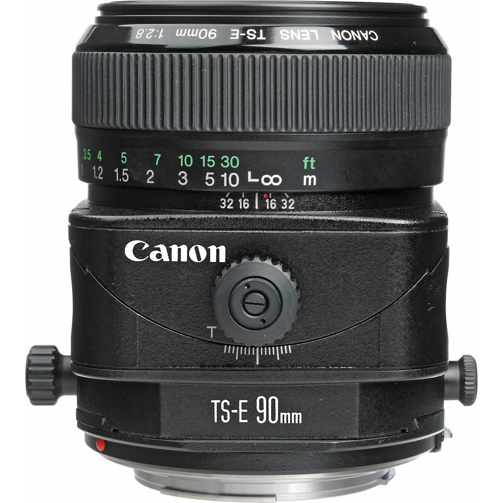 Canon TS-E 90mm f/2.8 Tilt-Shift Lens with BONUS Bundle | Memory | Backpack | Monopod | Cleaning Kit | Intl Model