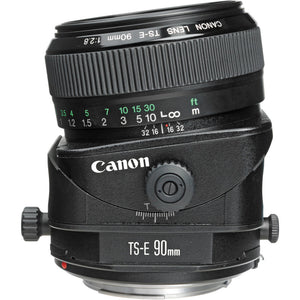 Canon TS-E 90mm f/2.8 Tilt-Shift Lens with BONUS 128GB Memory Card and Canon Carrying Case Combo Special Intl Model