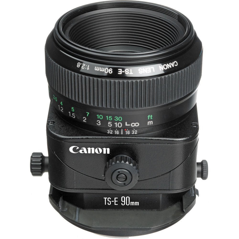 Canon TS-E 90mm f/2.8 Tilt-Shift Lens with BONUS Bundle | Memory | Backpack | Monopod | Cleaning Kit | Intl Model