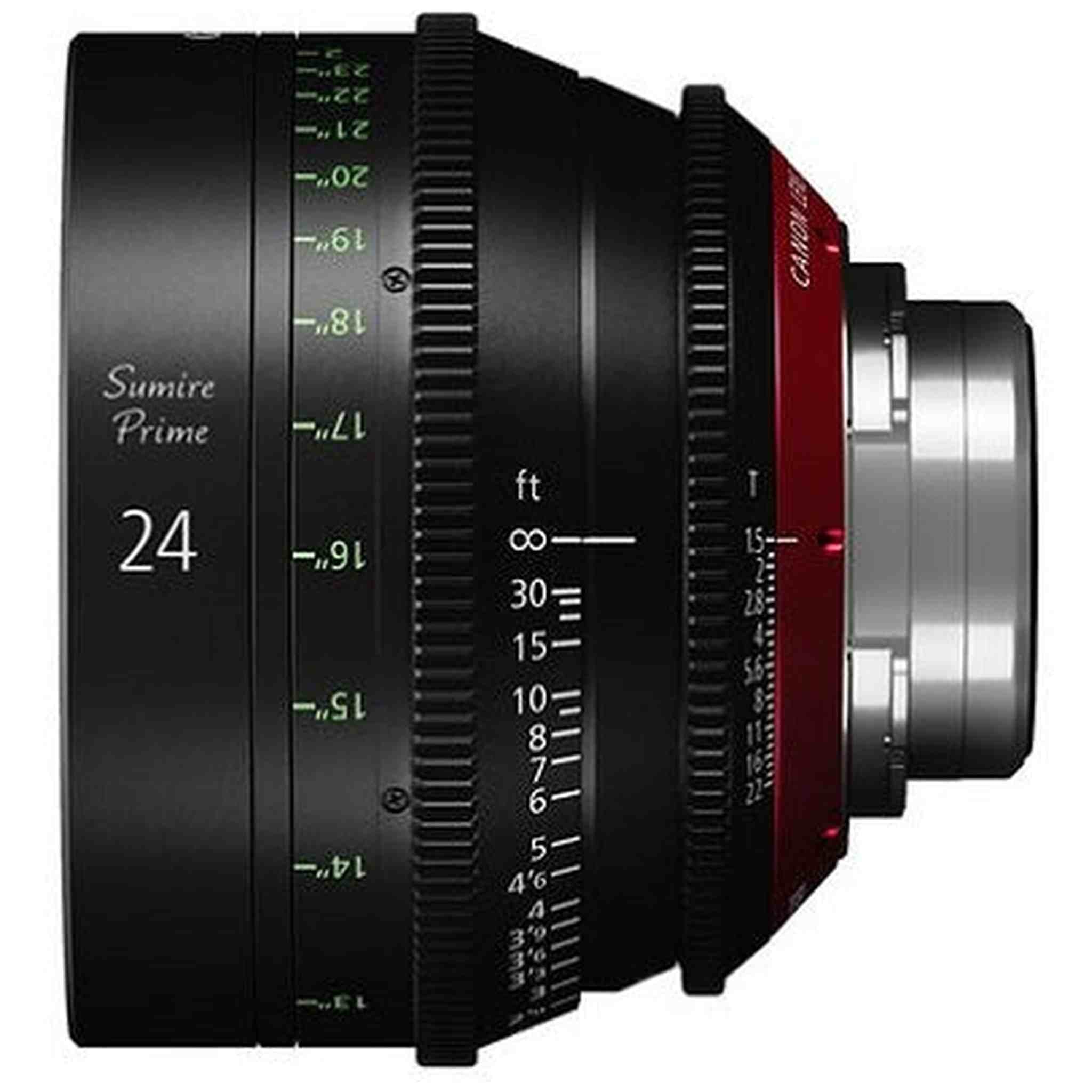 Canon 24mm Sumire Prime T1.5 PL Mount, Feet