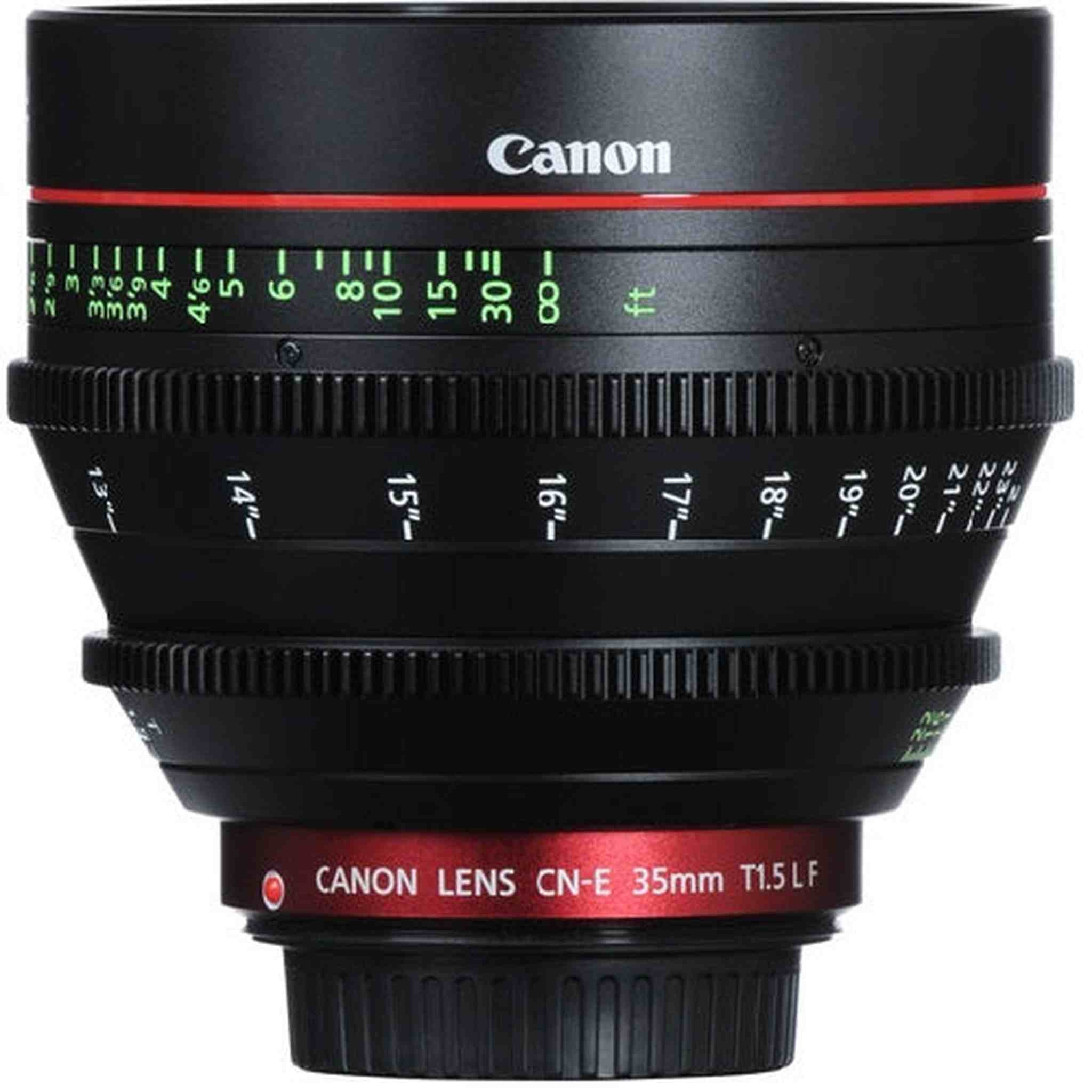 Canon CN-E 35mm T1.5 L F Cine Prime Lens EF Mount - International Version No Warranty 6ave Electronics