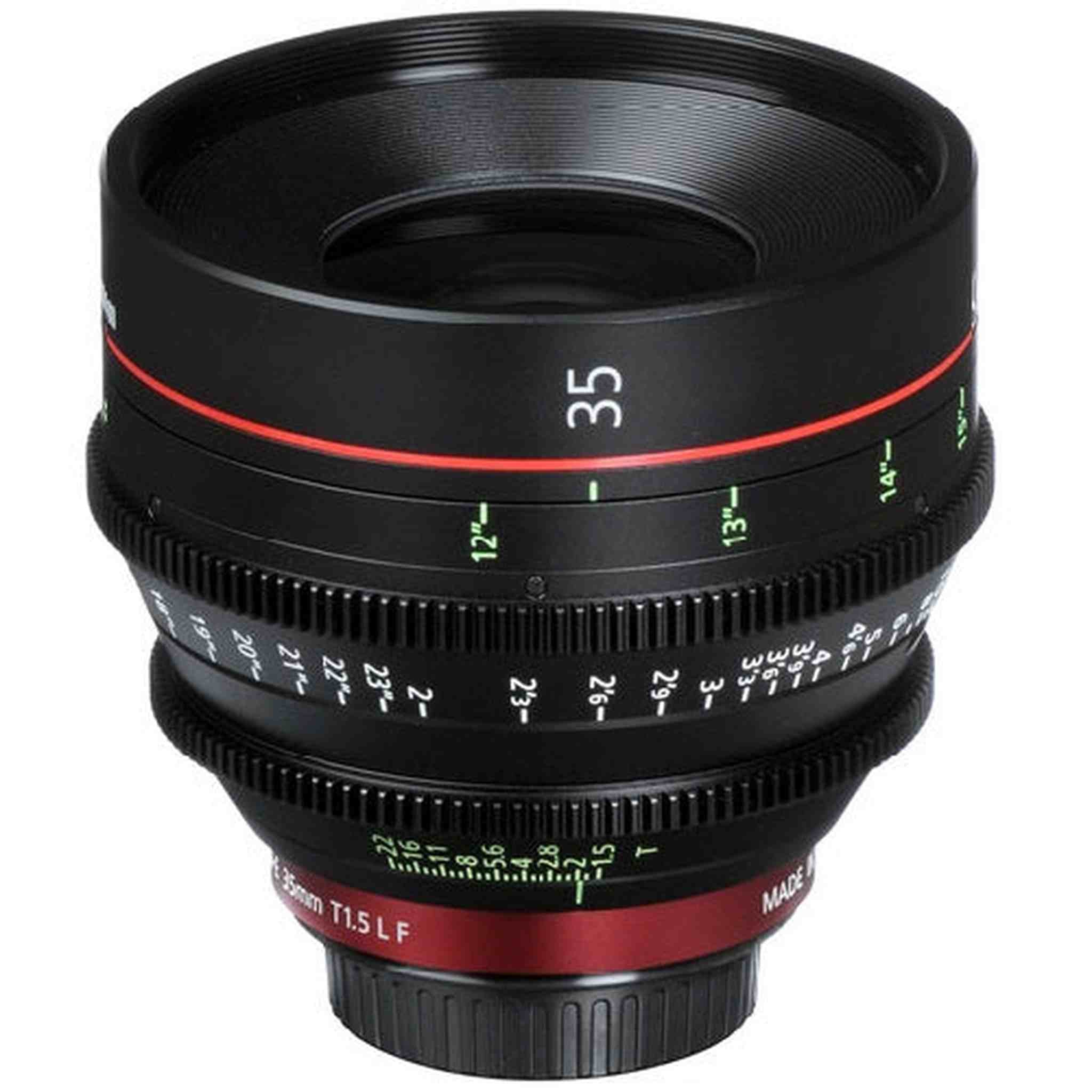Canon CN-E 35mm T1.5 L F Cine Prime Lens EF Mount - International Version No Warranty 6ave Electronics
