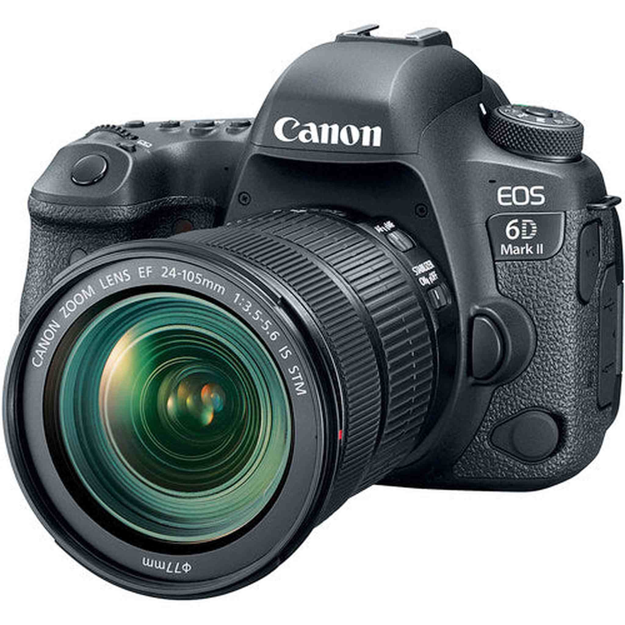 Canon EOS 6D Mark II DSLR Camera with EF 24-105mm f/3.5-5.6 IS STM Lens - Black International Model Canon