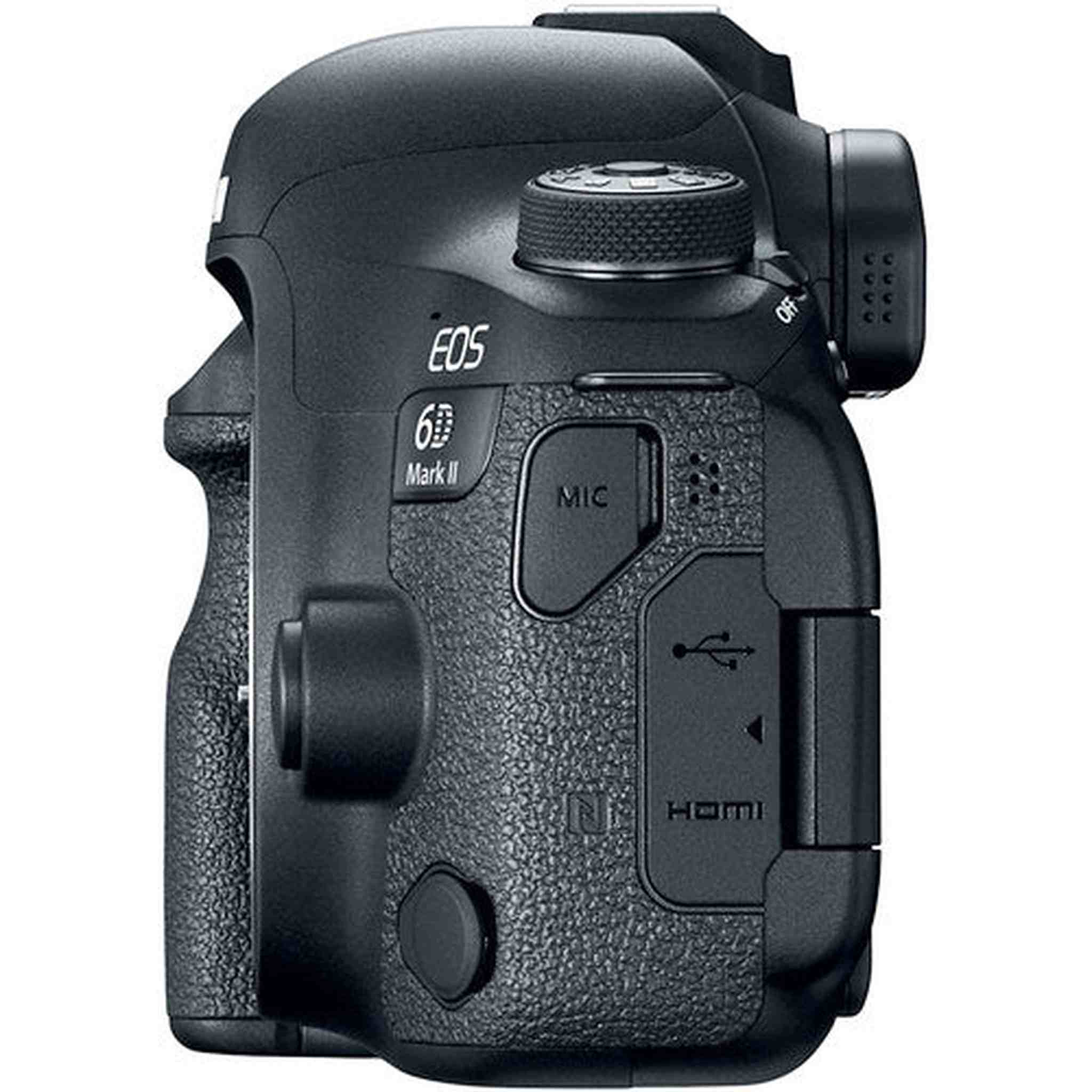 Canon EOS 6D Mark II DSLR Camera with EF 24-105mm f/3.5-5.6 IS STM Lens - Black International Model Canon