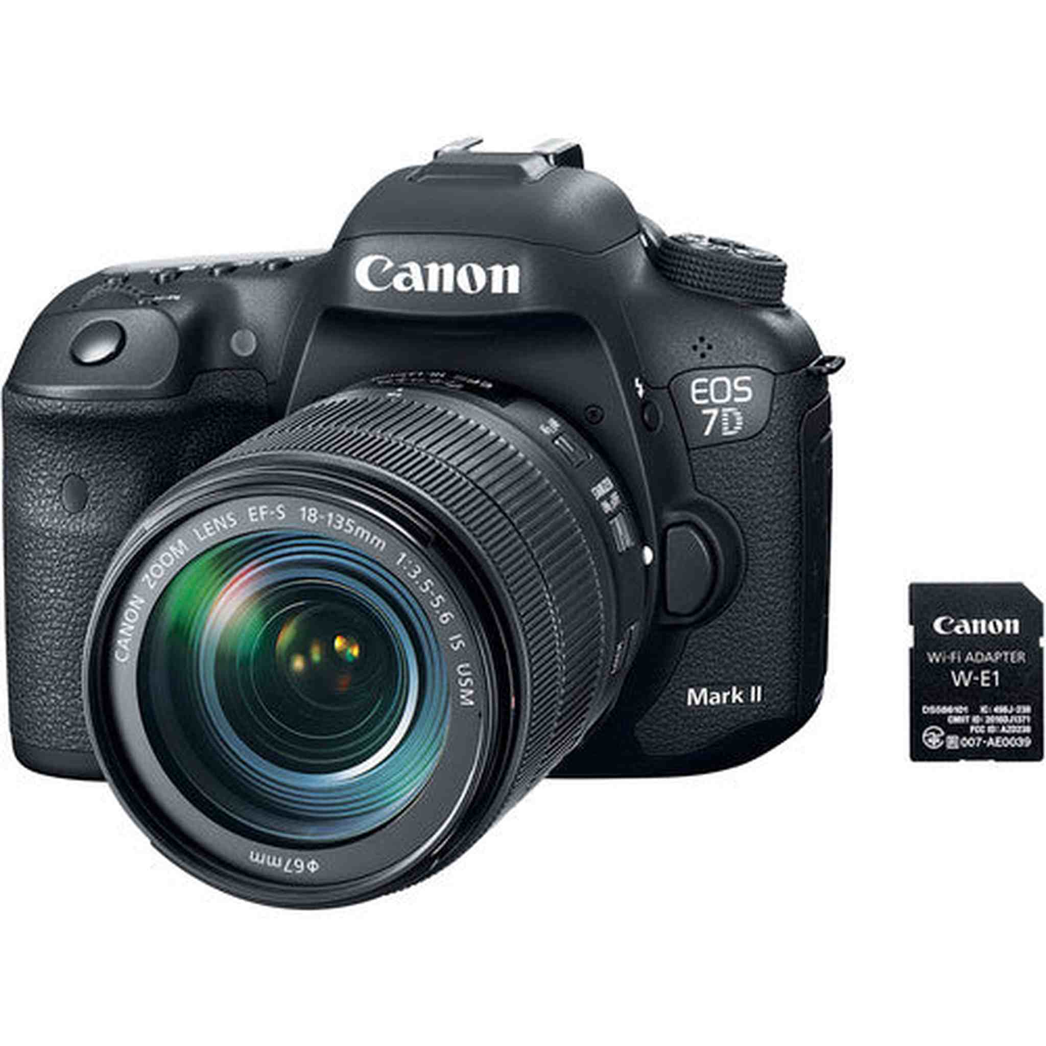 Canon EOS 7D Mark II Digital SLR Camera with EF-S 18-135mm is USM Lens Wi-Fi Adapter Kit Canon