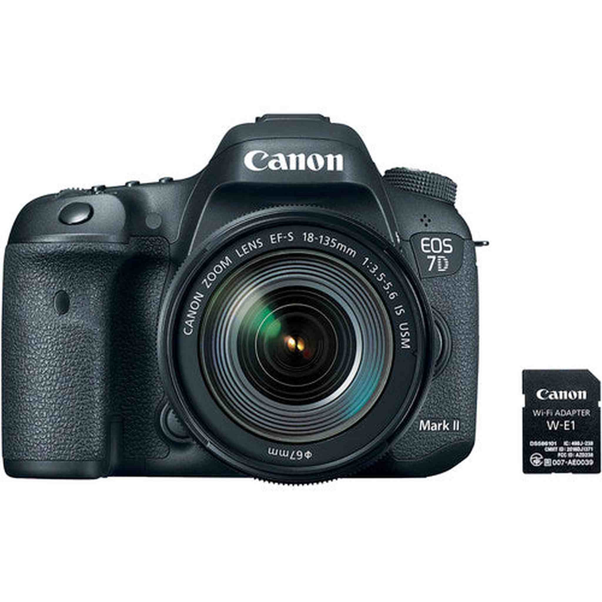 Canon EOS 7D Mark II Digital SLR Camera with EF-S 18-135mm is USM Lens Wi-Fi Adapter Kit Canon