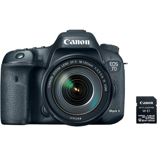 Canon EOS 7D Mark II Digital SLR Camera with EF-S 18-135mm is USM Lens Wi-Fi Adapter Kit