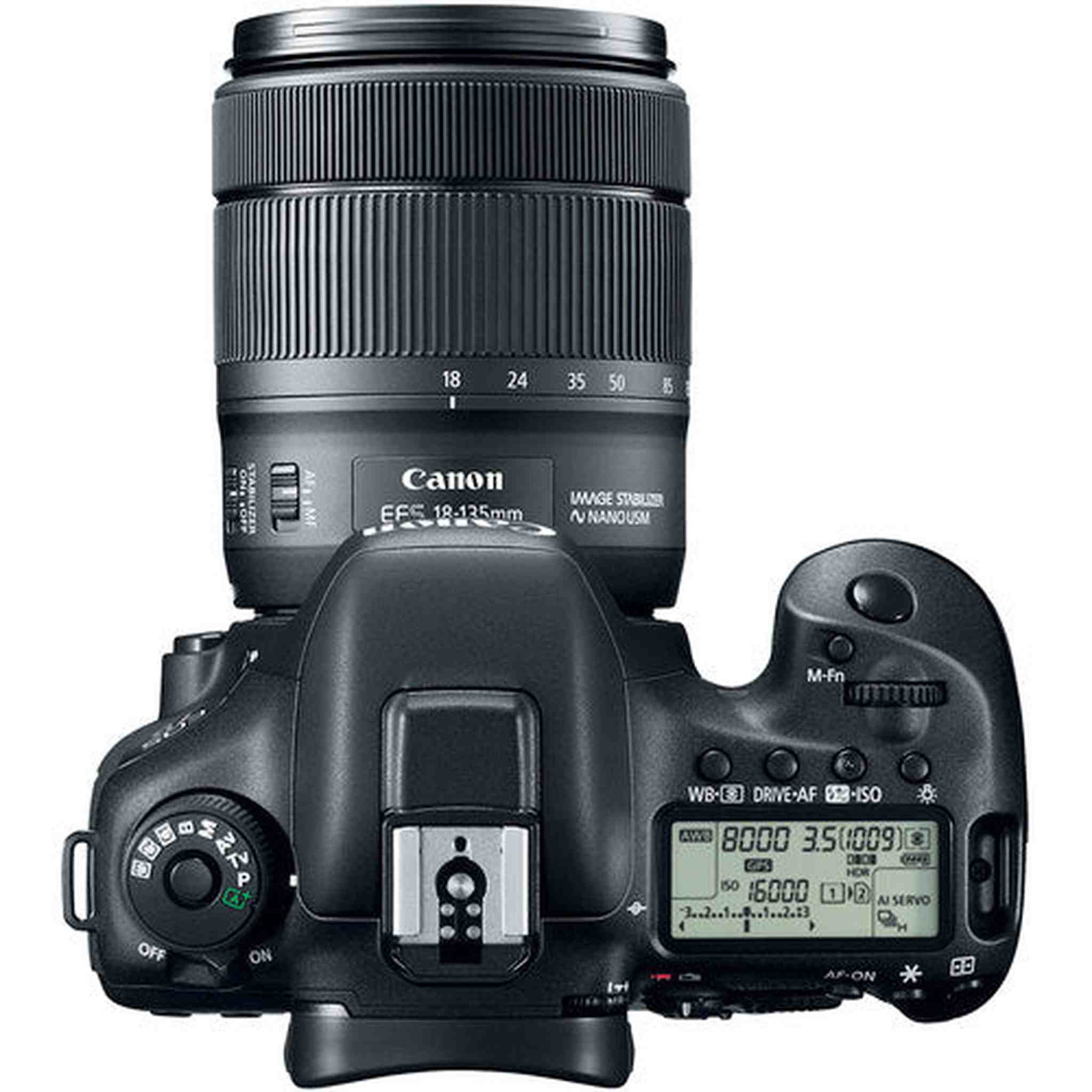 Canon EOS 7D Mark II Digital SLR Camera with EF-S 18-135mm is USM Lens Wi-Fi Adapter Kit Canon