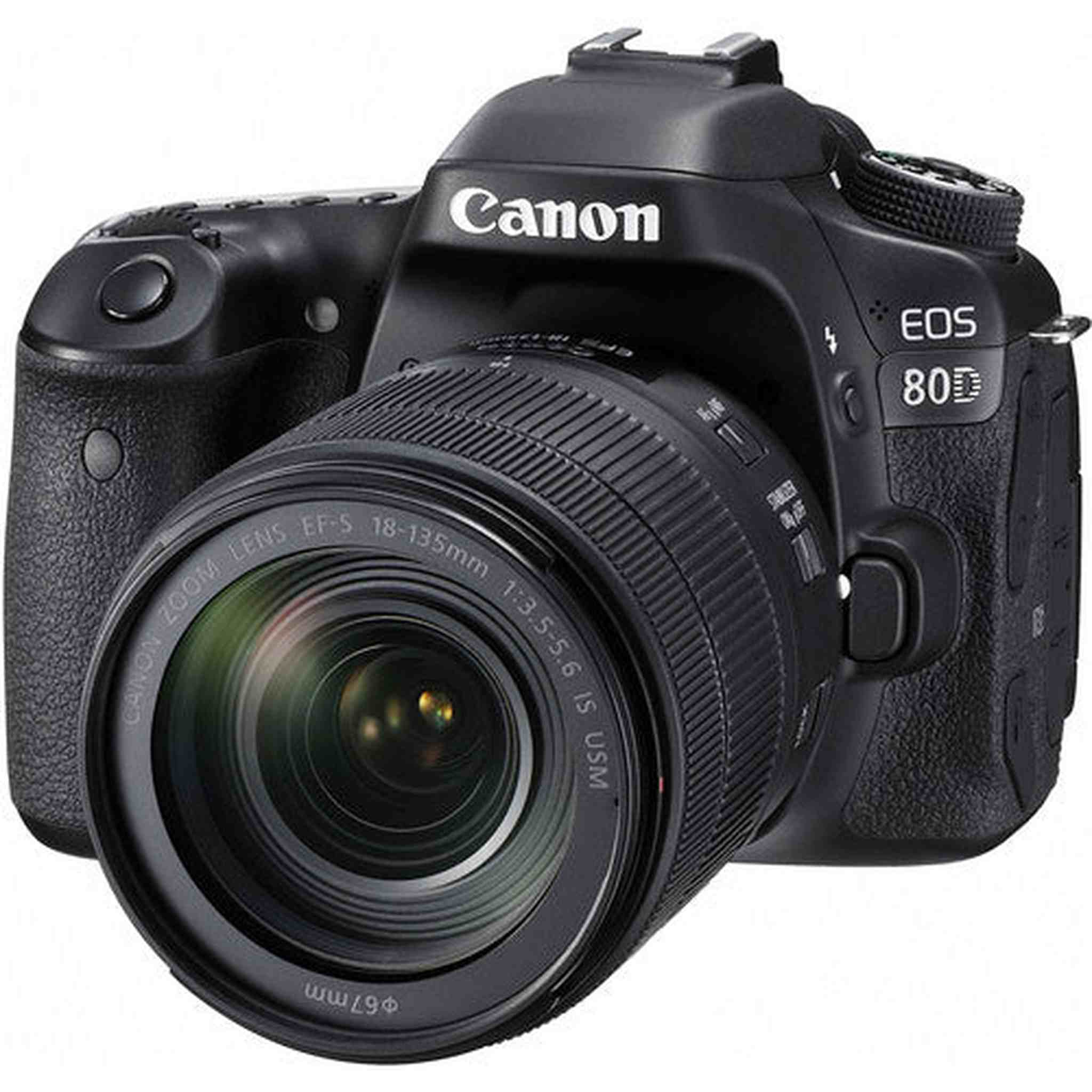 Canon Digital SLR Camera Body EOS 80D and EF-S 18-135mm f/3.5-5.6 Image Stabilization USM Lens with 24.2 Megapixel APS-C CMOS Sensor and Dual