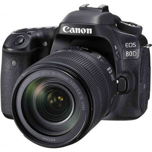 Canon Digital SLR Camera Body EOS 80D and EF-S 18-135mm f/3.5-5.6 Image Stabilization USM Lens with 24.2 Megapixel APS-C CMOS Sensor and Dual
