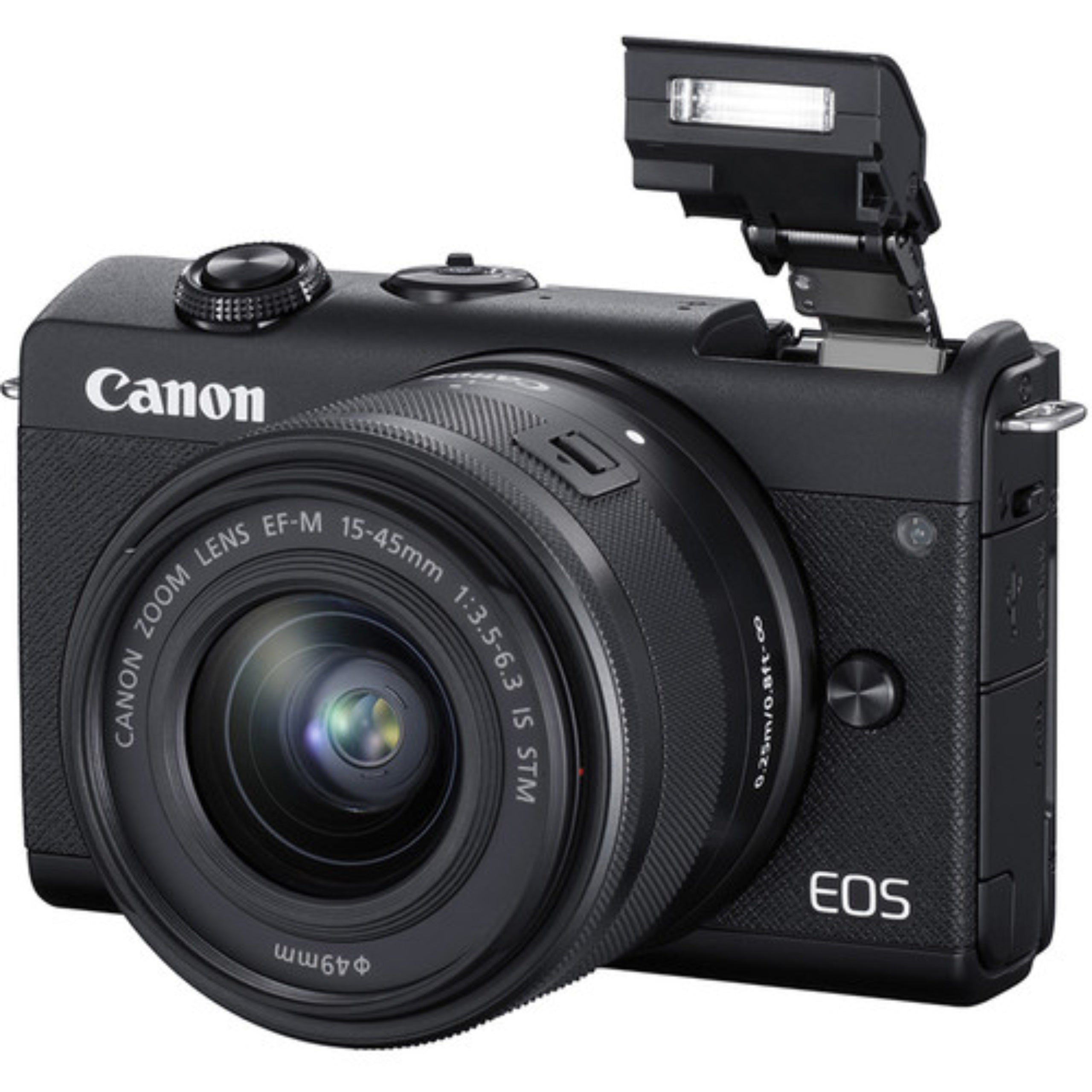 Canon EOS M200 Mirrorless Digital Camera - Black with 15-45mm Lens