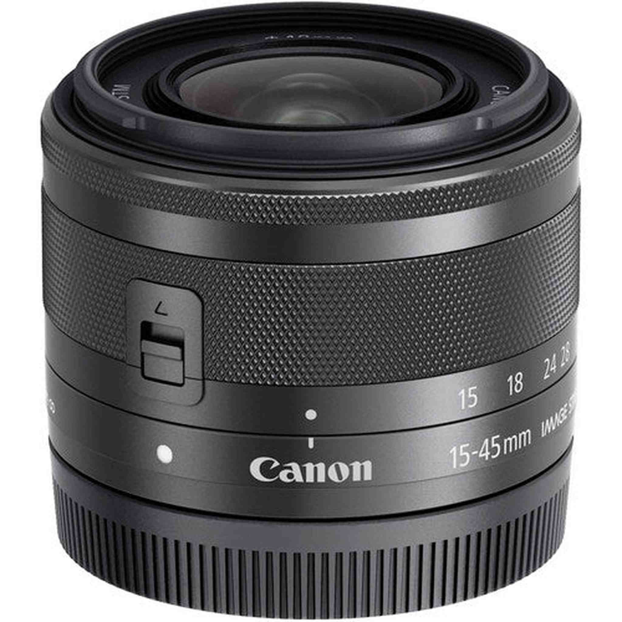 Canon EOS M50 Mirrorless Camera Body and EF-M15-45mm + EF-M 55-200mm Lenses and with Dual Pixel CMOS AF and 4K Video - Black