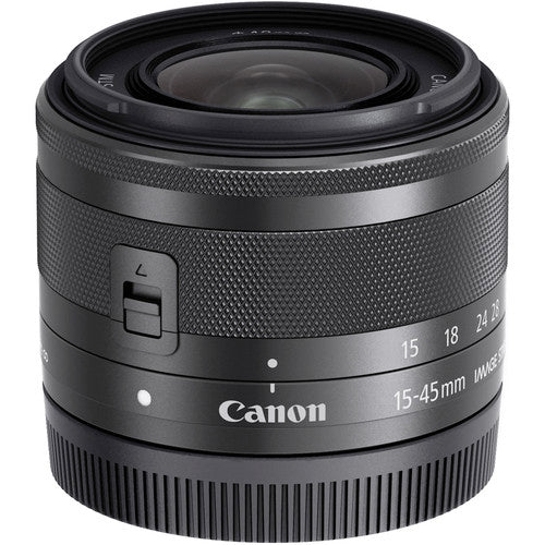 Canon EOS M50 Mirrorless Camera Body and EF-M15-45mm + EF-M 55-200mm Lenses and with Dual Pixel CMOS AF and 4K Video - Black