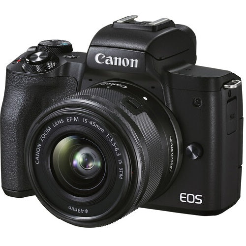 Canon EOS M50 Mark II (Black) + EF-M 15-45mm & EF-M 55-200mm is