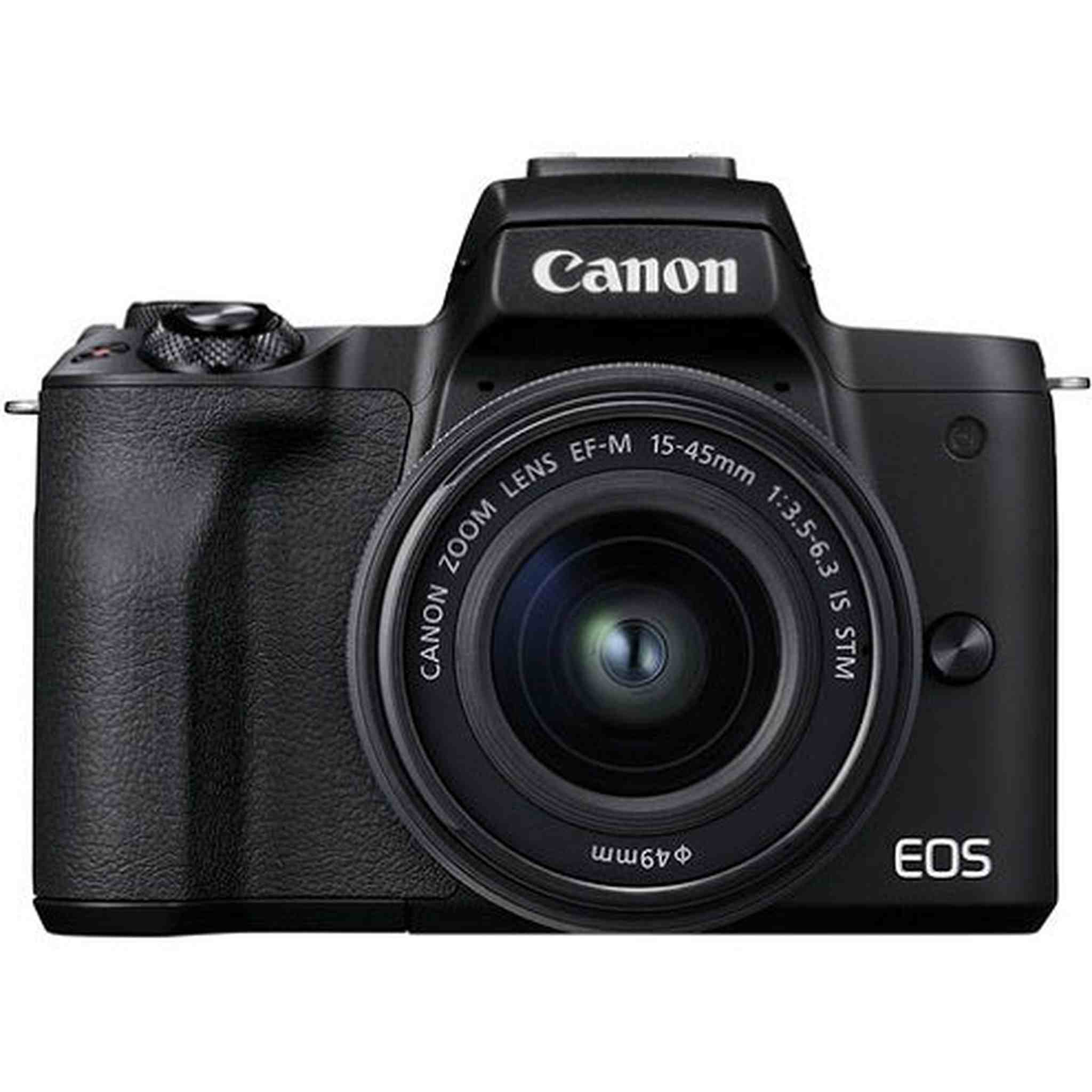 Canon EOS M50 Mark II + EF-M 15-45mm is STM Kit Black International Version Canon