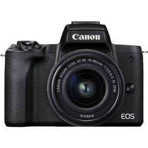 Canon EOS M50 Mark II + EF-M 15-45mm is STM Kit Black International Version Canon