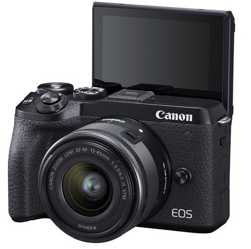 Canon EOS M6 Mark II Mirrorless Digital Camera + 15-45mm Lens - Black