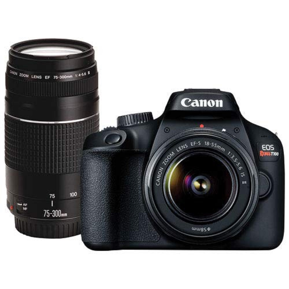 Canon EOS Rebel T100 DSLR Camera EF-S 18-55mm f/3.5-5.6 DC III