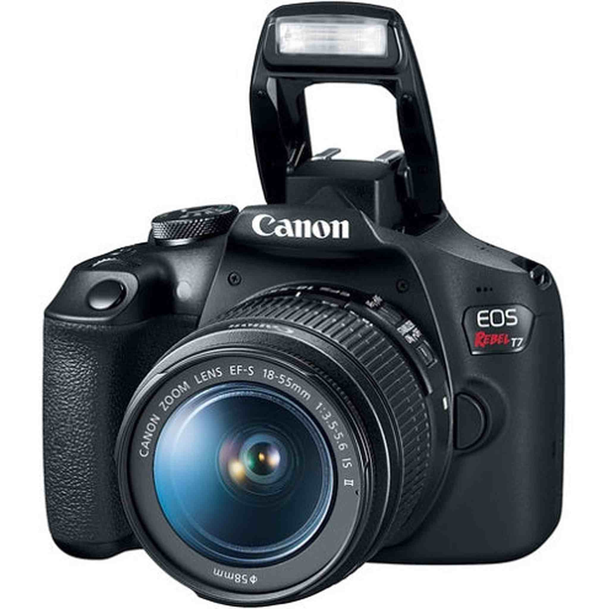 Canon EOS Rebel T7 DSLR Camera with 18-55mm and 75-300mm Lenses 2727C021 Canon
