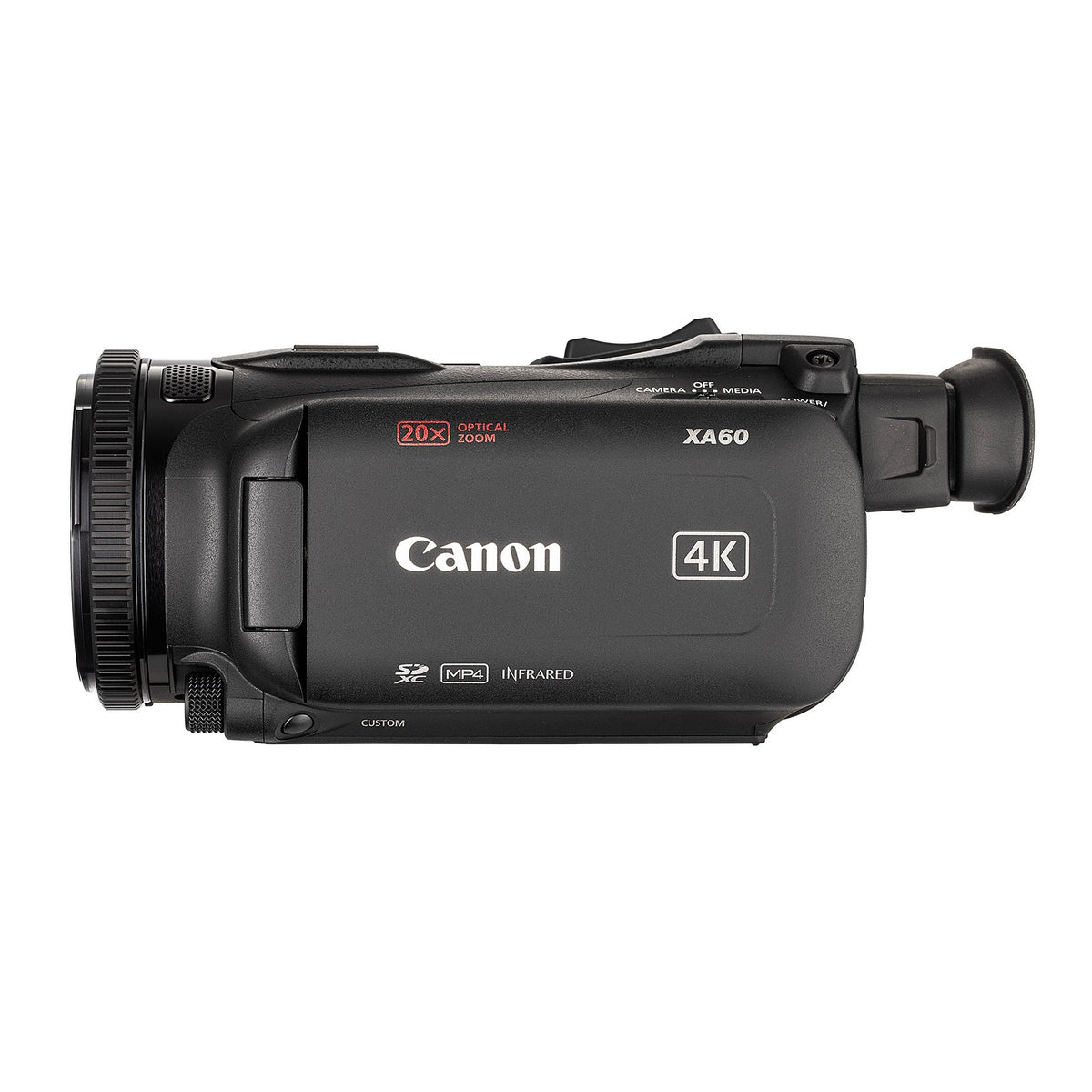 Canon XA60 PAL Professional UHD 4K Camcorder + 128GB SD Card + Microphone + More Bundle