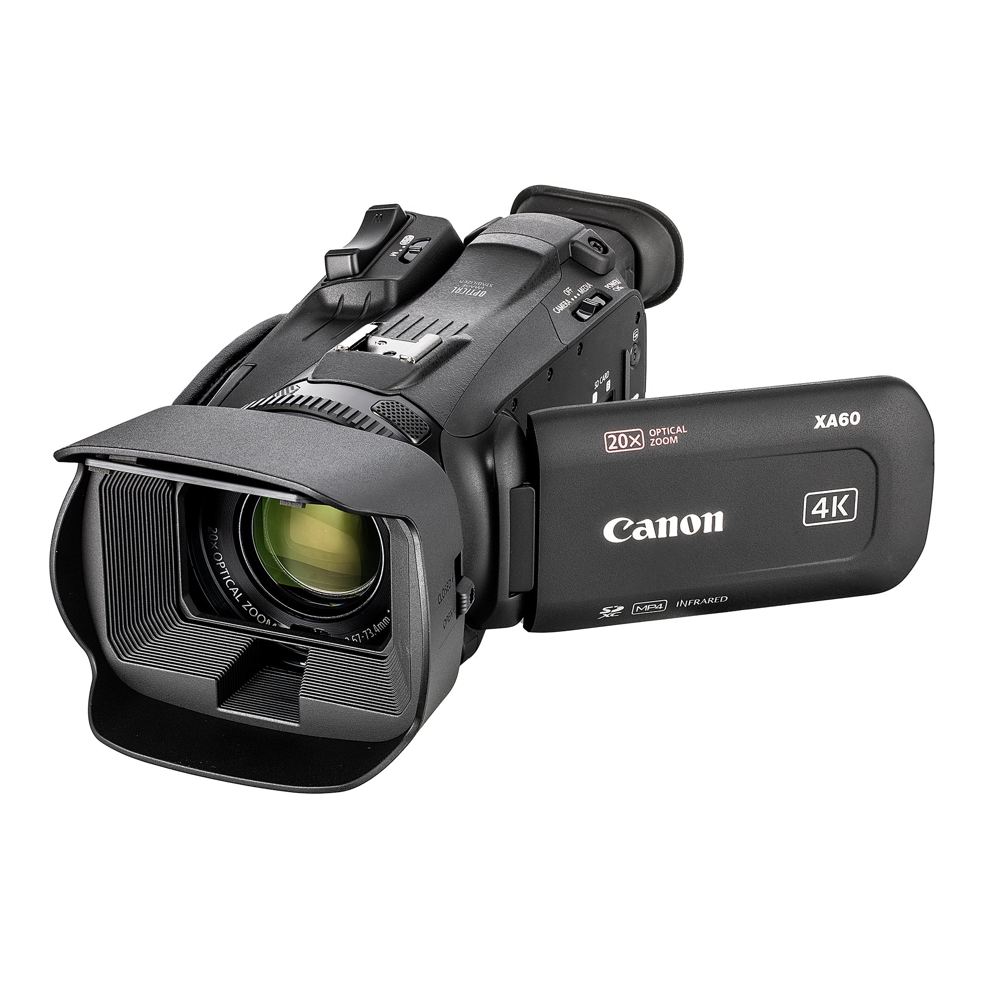 Canon XA60 PAL Professional UHD 4K Camcorder + 128GB SD Card + Microphone + More Bundle