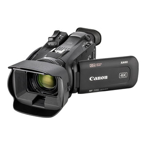 Canon XA60 PAL Professional UHD 4K Camcorder + 128GB SD Card + Microphone + More Bundle