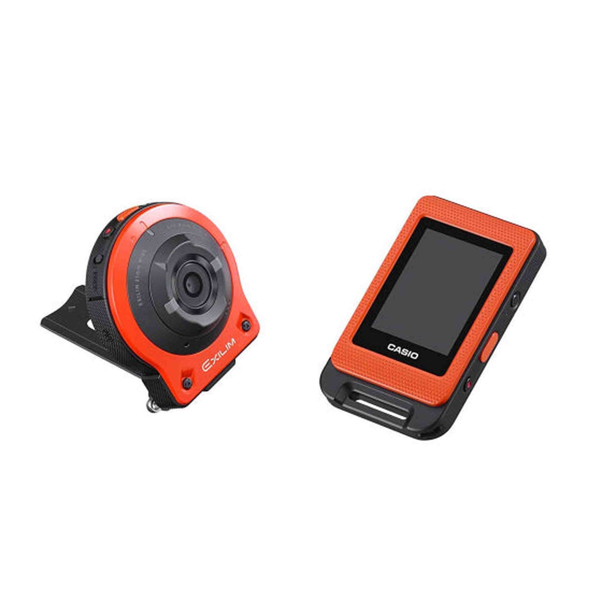 Casio Exilim EX-FR10EO 14MP Split Action Camera - Orange CASIO