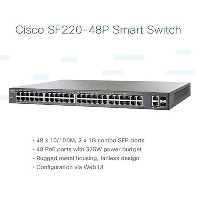 CISCO SYSTEMS 48-Port 10/100 Smart Plus Switch SF22048K9NA