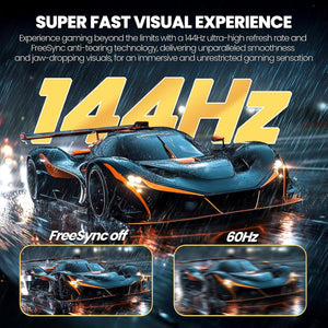 Crua 34 inch 144HZ Monitor White 2 pack