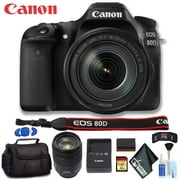 Canon EOS 80D DSLR Camera with 18-135mm Lens (Intl Model) Deluxe Bundle