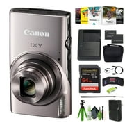 Canon Compact Digital Camera IXY 650 12x Optical Zoom IXY650 - Silver - Bundle
