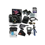 Canon PowerShot G7 X Mark II Digital Camera 1066C001 (International Model) Bundle with 32GB Memory Card + Flexible Tripod