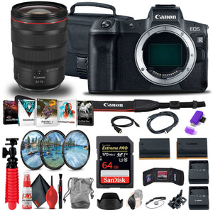 Canon EOS R Mirrorless Camera 3075C002 + Canon RF 24-70mm + More - Reconditioned Canon