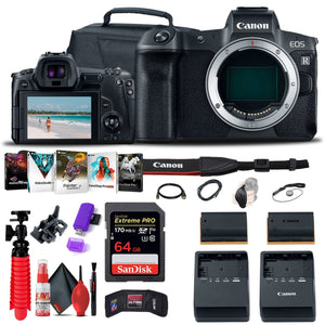 Canon EOS R Mirrorless Digital Camera 3075C002 + 64GB Memory Card + More - Reconditioned Canon