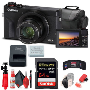 Canon PowerShot G7 X Mark III Digital Camera 3637C001 + 64GB Card + More