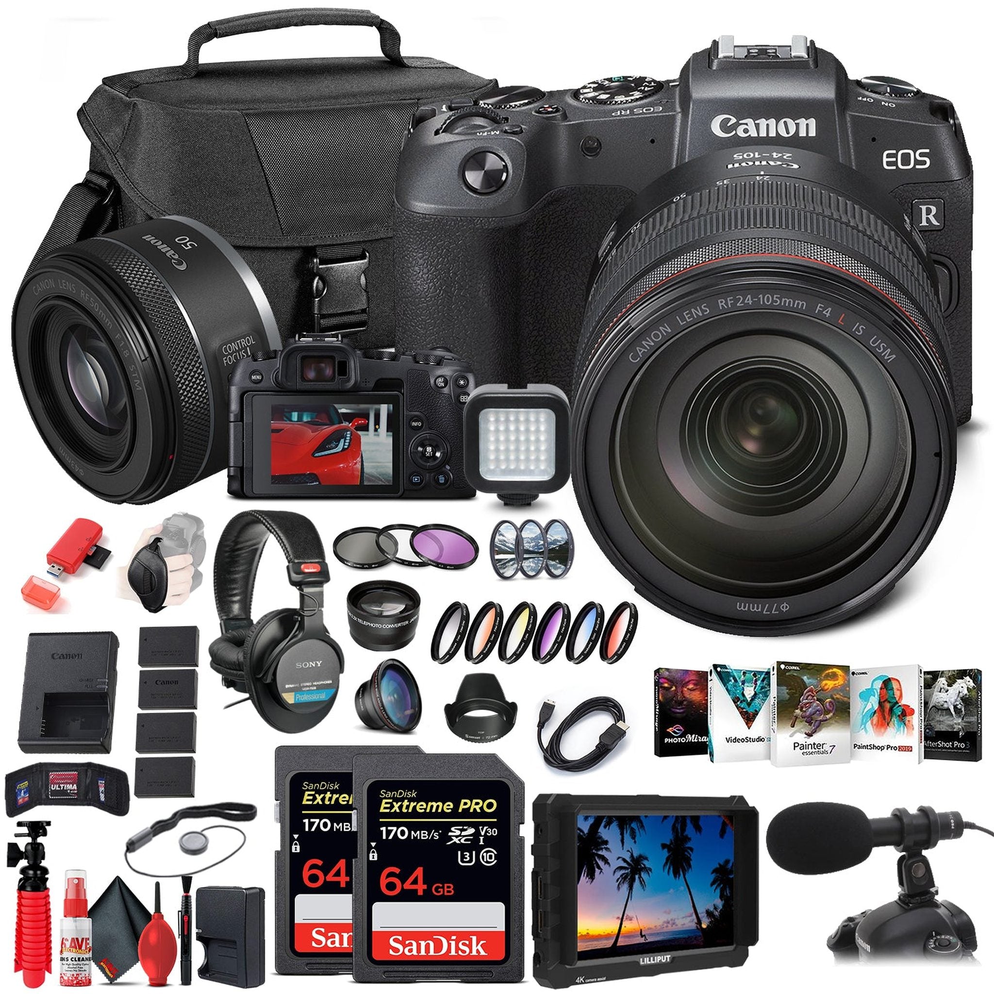 Canon EOS RP Mirrorless Digital Camera with 24-105mm Lens 3380C012 + Canon RF - Reconditioned Canon