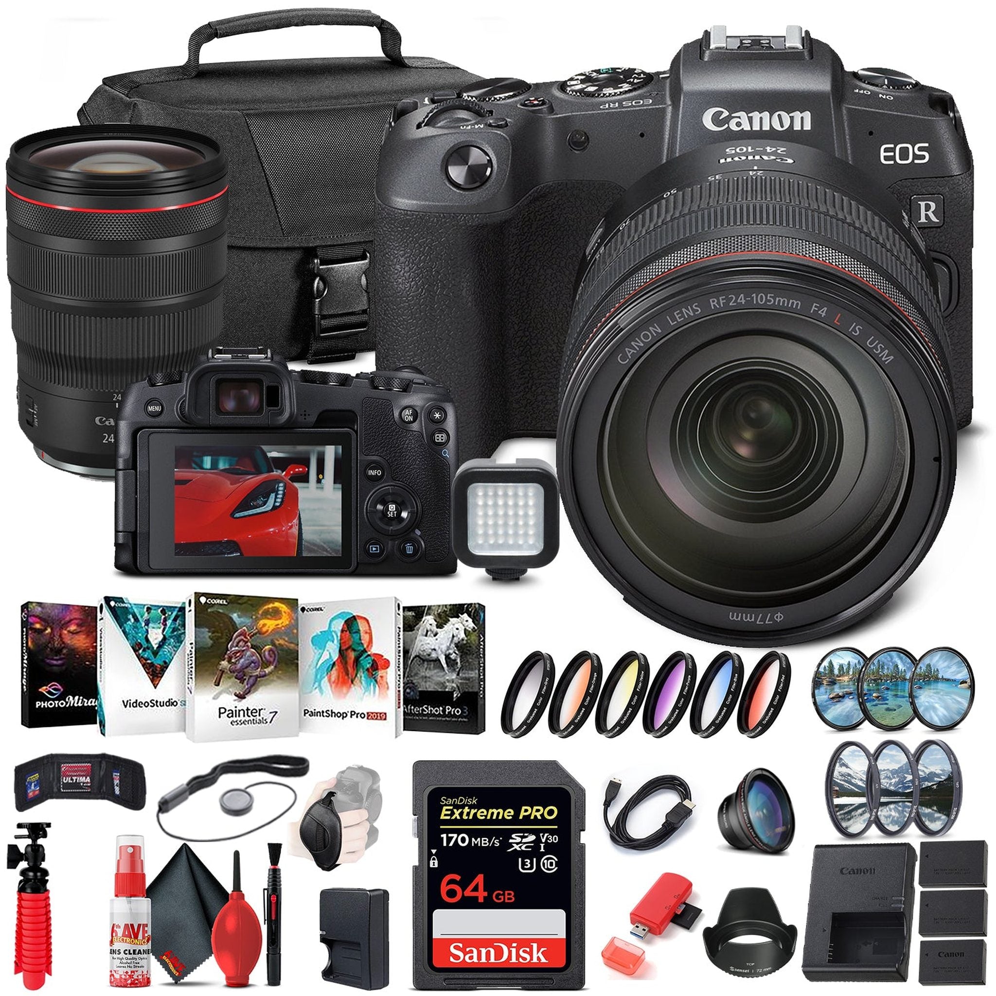 Canon EOS RP Mirrorless Digital Camera with 24-105mm Lens 3380C012 + Canon RF - Reconditioned Canon