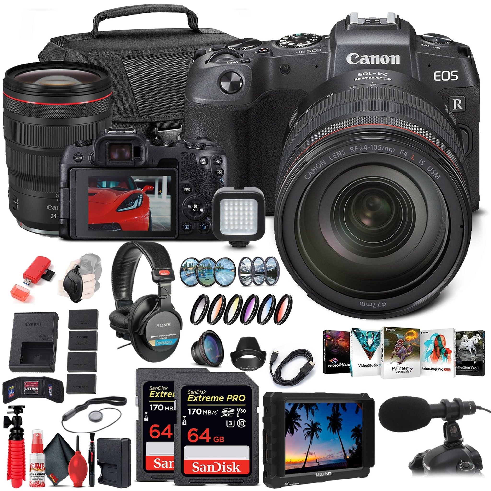 Canon EOS RP Mirrorless Digital Camera with 24-105mm Lens 3380C012 + Canon RF - Reconditioned Canon
